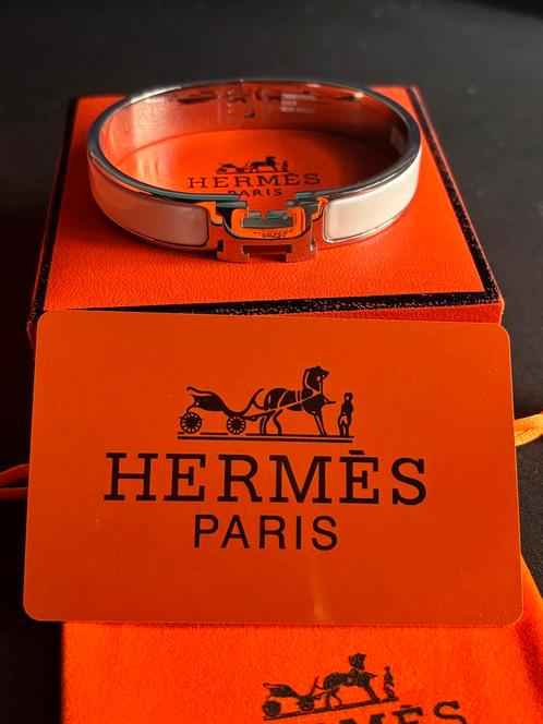 Hermes Armband Wit 19cm NIEUW, Sieraden, Tassen en Uiterlijk, Armbanden, Nieuw, Wit, Ophalen of Verzenden
