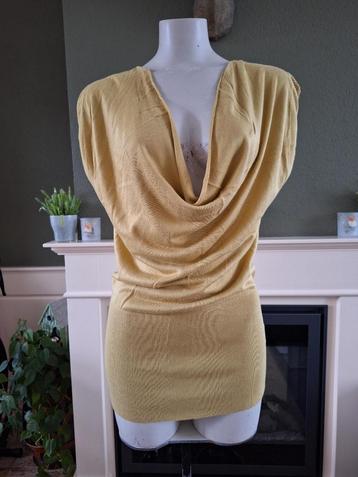 Phildar mooie mosterd kleur trui top S 36 Gratis Verzenden ! beschikbaar voor biedingen