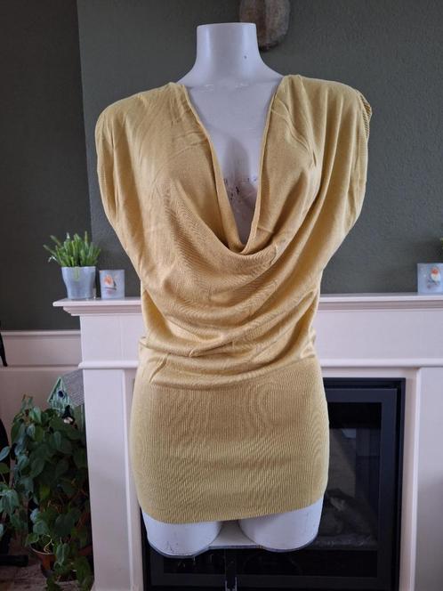 Phildar mooie mosterd kleur trui top S 36 Gratis Verzenden !, Kleding | Dames, Truien en Vesten, Zo goed als nieuw, Maat 36 (S)