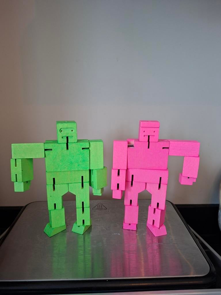 Areaware Cubebots - Houten Puzzel Robots, Ophalen of Verzenden, Zo goed als nieuw, Overige typen