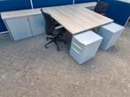 Steelcase recht bureau 180x80 met nieuw blad naar keuze 40x, Huis en Inrichting, Bureaus, In hoogte verstelbaar, Ophalen of Verzenden