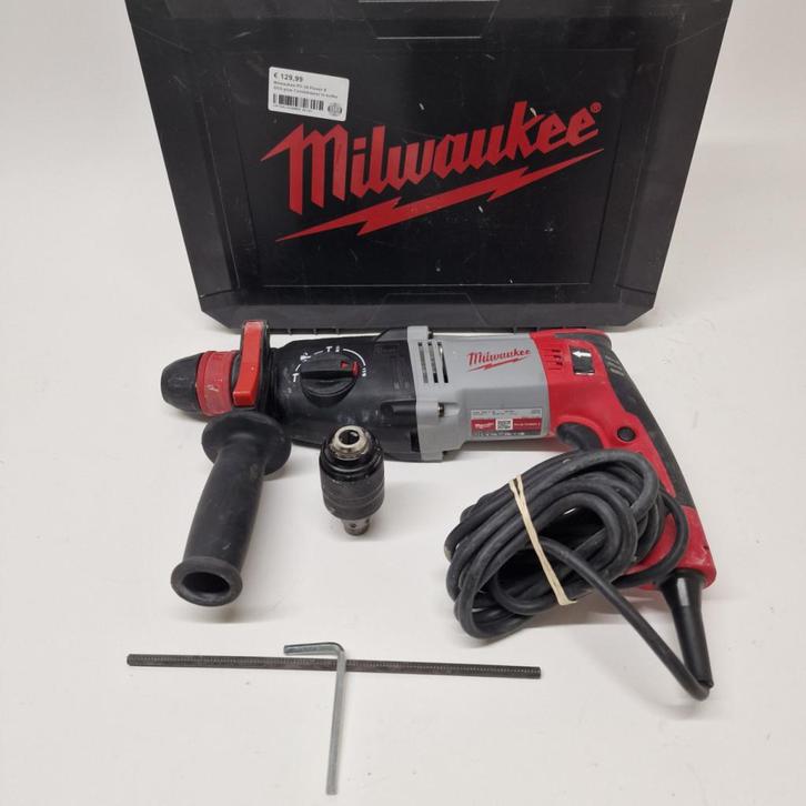Milwaukee PH 30 Power X SDS-plus Combihamer in koffer, Doe-het-zelf en Verbouw, Gereedschap | Handgereedschap, Zo goed als nieuw