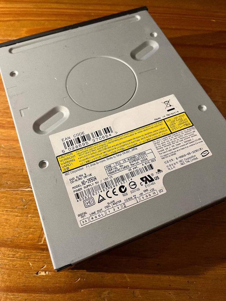 NEC ND-3550A DVD Writer, Computers en Software, Optische drives, Gebruikt, Intern, Windows, Dvd, Ophalen