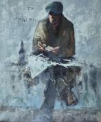 Jan Rijlaarsdam - de bedelaar, olie op doek, gesigneerd, Ophalen of Verzenden