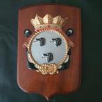 Wapenschild Hr. Ms. Jan van Brakel, Ophalen of Verzenden, Marine, Nederland, Embleem of Badge