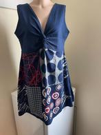 ZGAN Blauwe jurk, maat 40/42, Kleding | Dames, Jurken, Maat 38/40 (M), Blauw, Ophalen of Verzenden, Zo goed als nieuw