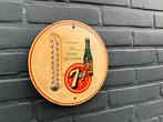 Vintage oude 7up Reclame Thermometer, Verzamelen, Merken en Reclamevoorwerpen, Reclamebord, Gebruikt, ., Ophalen of Verzenden