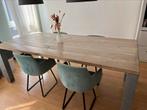 Industriële, steigerhouten tafel, Huis en Inrichting, Tafels | Eettafels, Ophalen, Gebruikt, 200 cm of meer, 50 tot 100 cm