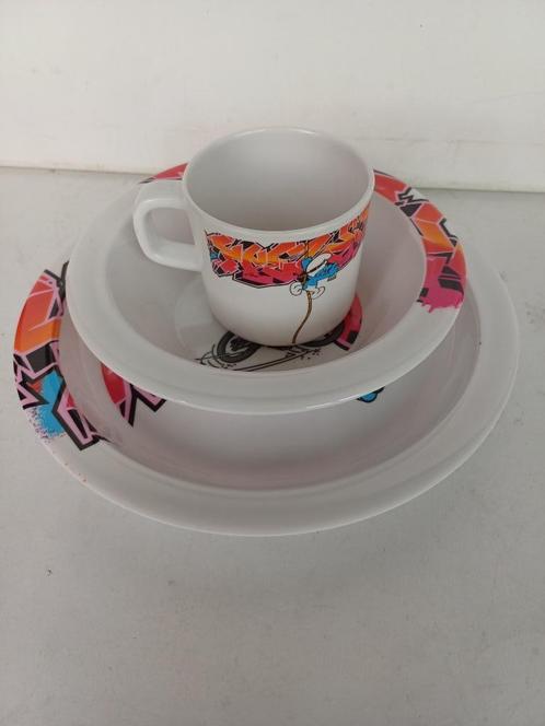 De smurfen ontbijtsetje melamine nieuw rood 2012, Verzamelen, Smurfen, Nieuw, Gebruiksvoorwerp, Verschillende Smurfen, Ophalen of Verzenden