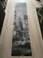 Banier Vaan Stof NY Print Zwart Wit 60 x 250 cm, Diversen, Vlaggen en Wimpels, Ophalen of Verzenden, Nieuw