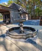 Fontein leeuwkoppen met rand, Ophalen, Nieuw, Beton, Fontein