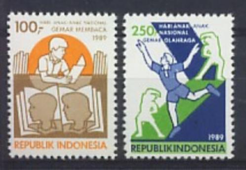 Indonesie Zonnebloem nr 1380/1 postfris 1989, Postzegels en Munten, Postzegels | Azië, Postfris, Zuidoost-Azië, Ophalen of Verzenden