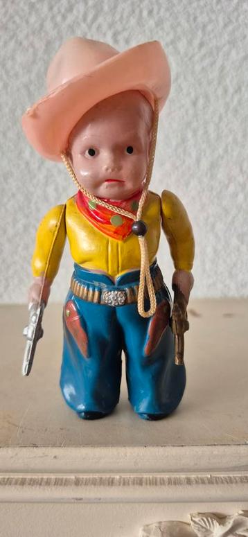 Vintage Celluloid Cowboy Pop 12cm beschikbaar voor biedingen