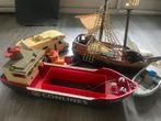 Speelgoed boten en camper set playmobil, Ophalen, Gebruikt