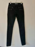 Zwarte skinny jeans spijkerbroek met ritsjes maat M, Only, Verzenden, Zwart, Zo goed als nieuw