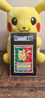 Zeldzame 1995 Topsun Pikachu Blue Back No Number Graded 8.5, Ophalen of Verzenden, Zo goed als nieuw, Losse kaart