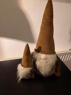 Z.g.a.n/set bruine gnoom kabouters/decoratie bruin, Diversen, Kerst, Ophalen of Verzenden, Zo goed als nieuw