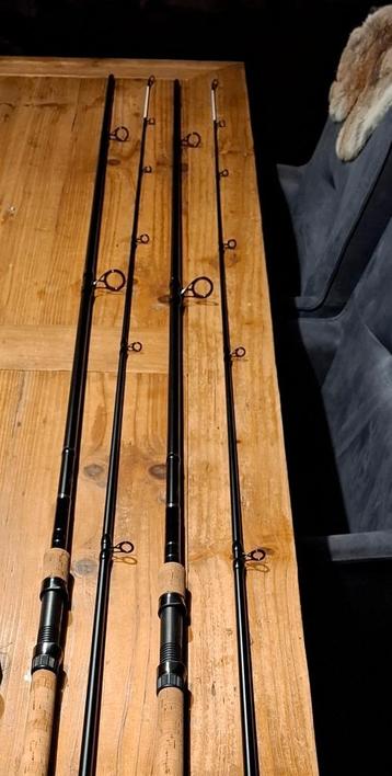 Te Koop: 2x Korum Barbeel hengels 12ft 2lb (set prijs) beschikbaar voor biedingen