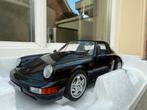 1:18 Porsche 911 964 Carrera 4 Targa blauw 1990 Norev, Hobby en Vrije tijd, Modelauto's | 1:18, Auto, Norev, Norev, Zo goed als nieuw