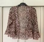 Blouse jasje bolero, Kleding | Dames, Blouses en Tunieken, Ophalen of Verzenden, Zo goed als nieuw, Maat 42/44 (L), Beige