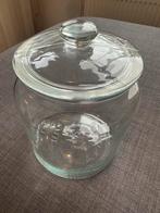 Grote glazen pot met deksel (nieuw, nooit gebruikt), Ophalen of Verzenden, Nieuw