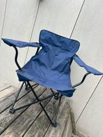 Campingstoel opvouwbare stoel blauw, Ophalen, Gebruikt, Campingstoel