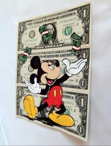 Popart Disney Mickey Mouse Dollar. beschikbaar voor biedingen