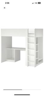 Ikea stapelbed met bureau, Kinderen en Baby's, Kinderkamer | Stapelbedden en Hoogslapers, Ophalen, Zo goed als nieuw, Stapelbed