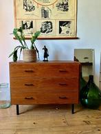 Vintage ladekast, Deens design dressoir, jaren 60, Huis en Inrichting, Kasten | Ladekasten, Minder dan 100 cm, 25 tot 50 cm, Gebruikt