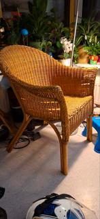 Rieten rotan stoel, Huis en Inrichting, Stoelen, Ophalen, Bruin, Eén