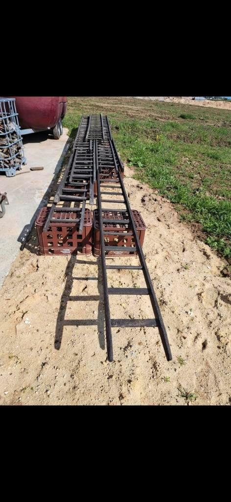 Houten Plukladders - Diverse Lengtes, Doe-het-zelf en Verbouw, Ladders en Trappen, Gebruikt, Ladder, 4 meter of meer, Ophalen of Verzenden