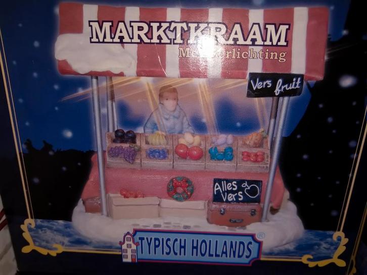 Typisch Hollands Kerstdorp Marktkraam kerst dorp, Diversen, Kerst, Nieuw, Ophalen of Verzenden