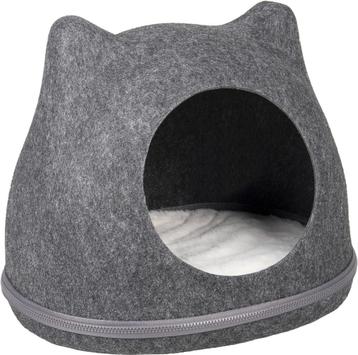 Kattenmand iglo huisje Tiga vilt van € 39,95 nu voor € 19,95 beschikbaar voor biedingen