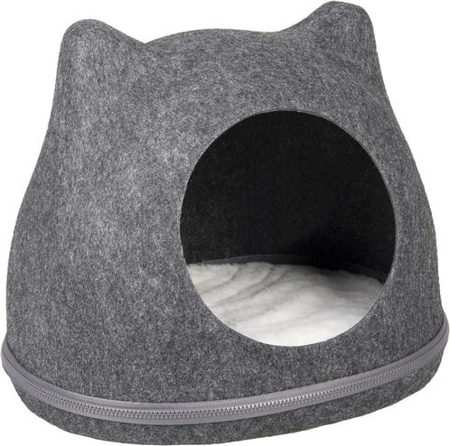 Kattenmand iglo huisje Tiga vilt van € 39,95 nu voor € 19,95, Dieren en Toebehoren, Kattenmanden, Nieuw, Ophalen of Verzenden