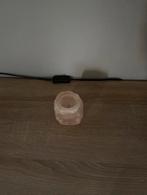 Unieke zoutsteen Kaarsenhouder, Overige materialen, Wit, Ophalen of Verzenden, Zo goed als nieuw