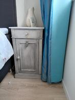 Brocante Nachtkastje met Marmeren Blad, Antiek en Kunst, Ophalen