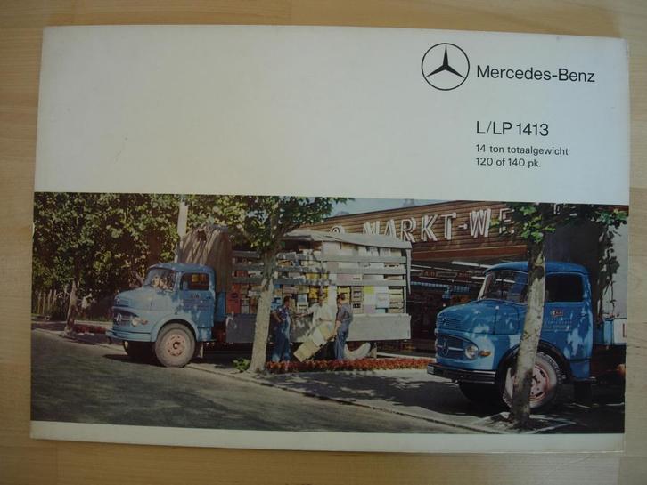 Mercedes 1413 Torpedo & Front Brochure 1964 L LP, Boeken, Auto's | Folders en Tijdschriften, Zo goed als nieuw, Mercedes, Ophalen