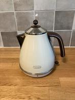 Delonghi waterkoker creme, Witgoed en Apparatuur, Waterkokers, 1 tot 2 liter, Ophalen of Verzenden, Gebruikt, Rvs