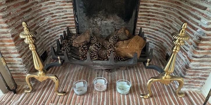 Open haard accessoires, Huis en Inrichting, Haarden, Gebruikt, Houthaard, Ophalen