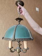 vintage hanglamp, empire stijl, massief messing, Huis en Inrichting, Lampen | Hanglampen, Ophalen, Overige materialen, Gebruikt