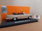 Mercedes Benz 280SE 3.5 Cabriolet 1970 Goud-Metallic - 1:43, Overige merken, Auto, Nieuw, Ophalen of Verzenden