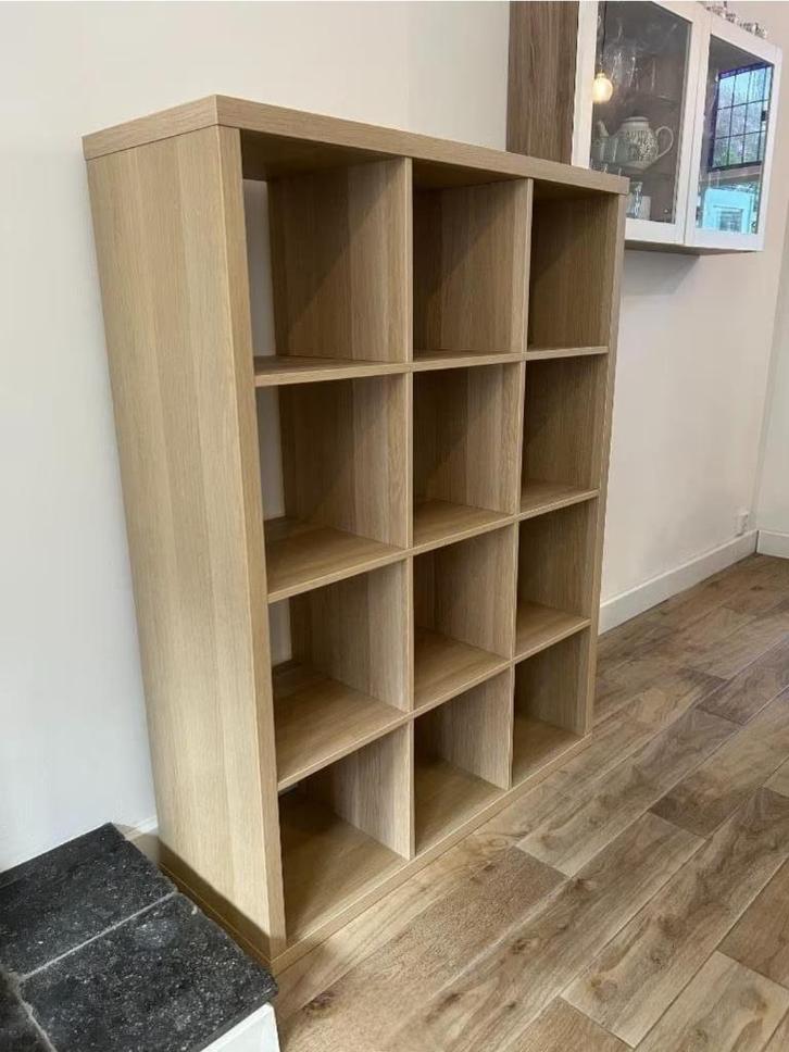 12 vaks Kallax open kast vakkenkast 4x3 bruin Ikea, Huis en Inrichting, Kasten | Ladekasten, Zo goed als nieuw, 100 tot 150 cm