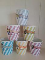 6 porseleinen pastelkleurige ijsbekers, Ophalen of Verzenden, Porselein, Overige stijlen, Kop(pen) en/of Schotel(s)