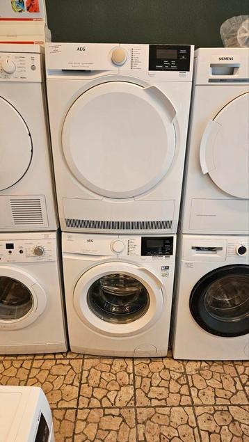 AEG Wasmachine en warmtepomp Droger A+++ inc Garantie  beschikbaar voor biedingen