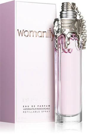 Gevraagd: leeg flesje Womanity Thierry Mugler, Sieraden, Tassen en Uiterlijk, Uiterlijk | Parfum, Gebruikt, Ophalen