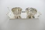 Georg Nilsson roomstel jaren 40 Art deco plated zilver, Ophalen of Verzenden, Zilver