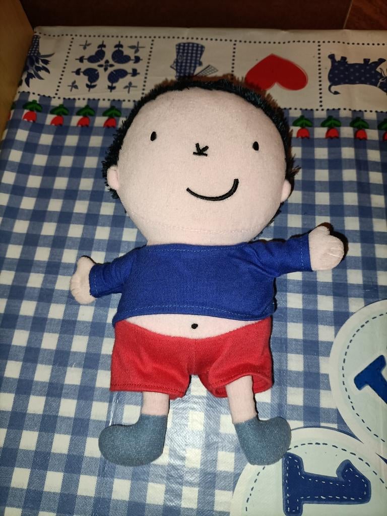 Karel knuffel van het boek Karel en Kaatje Lesbeth Slegen, Kinderen en Baby's, Speelgoed | Knuffels en Pluche, Ophalen of Verzenden