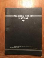Ca 1938? Antieke geluidsapparatuur. Modern sound manual.., Antiek en Kunst, Antiek | Boeken en Bijbels, Verzenden