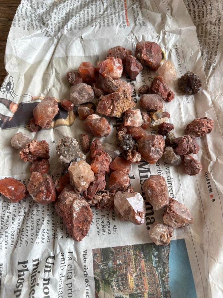 Hyacint Kwarts Edelsteen Partij, Verzamelen, Mineralen en Fossielen, Mineraal, Ophalen of Verzenden