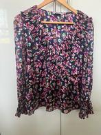 Zomerblouse maat s maat 36 vrolijk roze blauw, Blauw, Ophalen of Verzenden, Zo goed als nieuw, Korte mouw